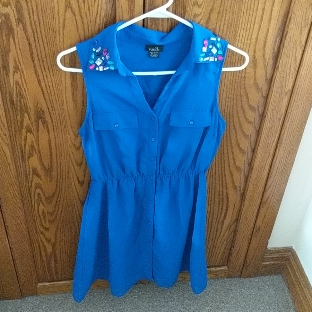 Blue sundress